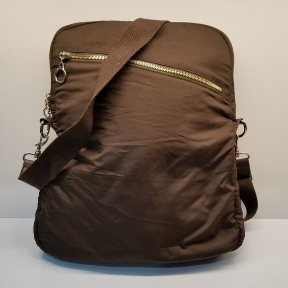 Handbags - Nylon Brown Handbag